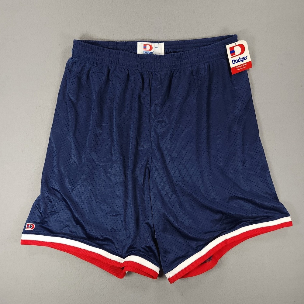 Vintage Dodger Gym Basketball Shorts Mens Size 2XL Blue 90s Made In USA NWT